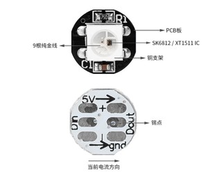 DC5V SK6812 WS2812B адресуемый RGBW светодиодный пиксельный модуль серии 5050 светодиодных модулей - Product Image 4