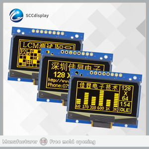 SJXD12864-15 1.54 pollici OLED lettere gialle piccole dimensioni 12864 Display Lcd moduli promozione prezzo per progetti di carta elettronica - Product Image 2