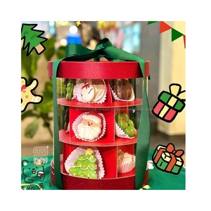 Giá rẻ <span class=keywords><strong>multilevel</strong></span> bánh đứng 3 Tier Giấy Bánh chủ đứng, món tráng miệng để đi bao bì - Product Image 1