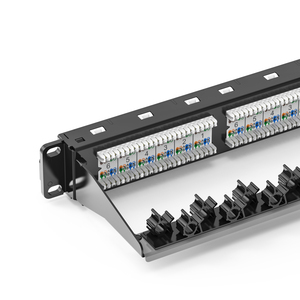 19 "Rj45 1u网络Utp梯形插孔配线架6类5e配线架24端口5e类网络配线架 - Product Image 5