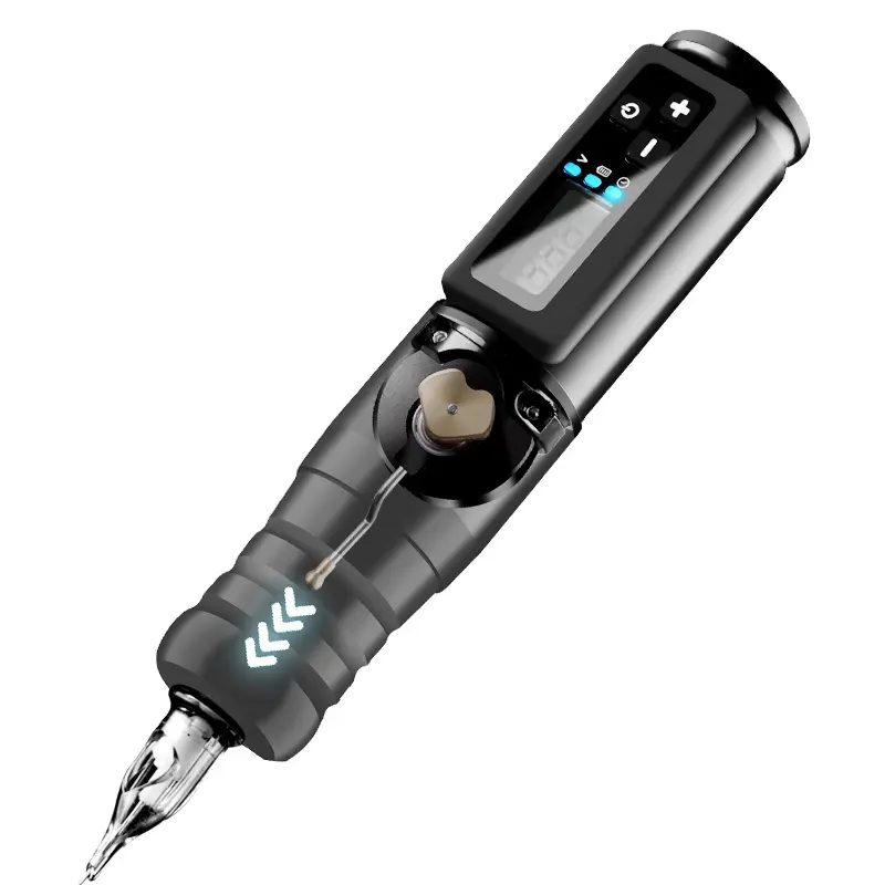 Перезаряжаемая беспроводная ручка с аккумулятором большой емкости, цифровой тату-пистолет, ротационная тату-машинка
