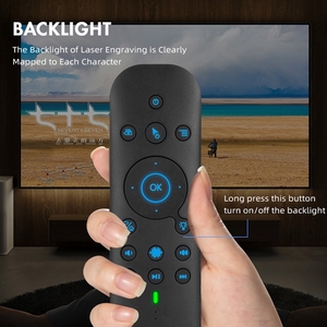 G60S Pro BT Voice Mini <strong>Keyboard</strong> TV Box <strong>Using</strong> Smart Voice Remote Wireless air <strong>Mouse</strong> with Backlight Touch Panel Lithium Battery - Product Image 3