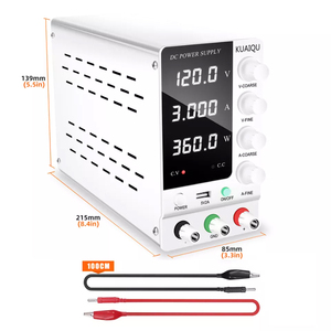 Fuente de alimentación de CC de Banco Variable, 0 ~ 120V/0 ~ 3A, interfaz de salida USB de 5V/2A para reparación - Product Image 4