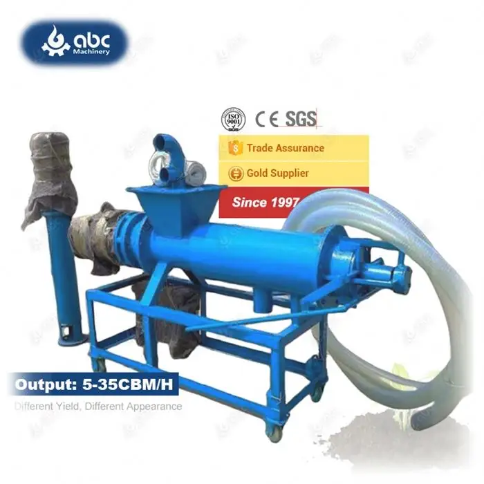 Multiple Models Screw Press Cow Dung Manure Sludge Dairy Manure Dung Manure Small Dewatering Machine to Dry Chicken,Pig