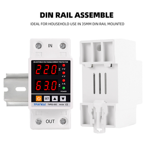 40A 63A 80A 100A 230V Din Rail Adjustable Over Under <strong>Voltage</strong> Protective Device Protector Relay Over Current Protection Limit - Product Image 5
