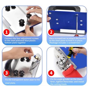 Angle Grinder Stand for Tile 45 Degree Chamfer Cutting 45&deg; Angle Tile Chamfering <strong>Tool</strong> for Cutting for Cutting Tile Ceramic Stone - Product Image 4