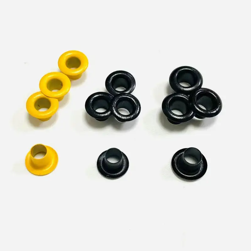 Œillet en métal noir 4mm 4.5mm, petite taille, anneau en métal pour vêtement