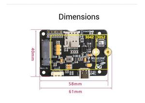 CM4 formato 5G Mini modulo per lampone <span class=keywords><strong>Pi</strong></span> Qualcomm FM160 RM520N scheda di sviluppo movimento remoto RM500U <span class=keywords><strong>Linux</strong></span> sistema operativo