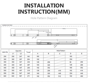 Nhà Sản Xuất Chuyên Nghiệp Phần Cứng Đồ Nội Thất Phù Hợp Im Lặng Bóng Mang Kính Thiên Văn Kênh Ngăn Kéo Trượt - Product Image 6