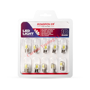 Roadpower sáng trắng <span class=keywords><strong>LED</strong></span> ánh sáng độ sáng cao Tiêu thụ điện năng thấp COB công nghệ 12V phổ đồ đạc 10 bóng đèn mỗi gói - Product Image 1