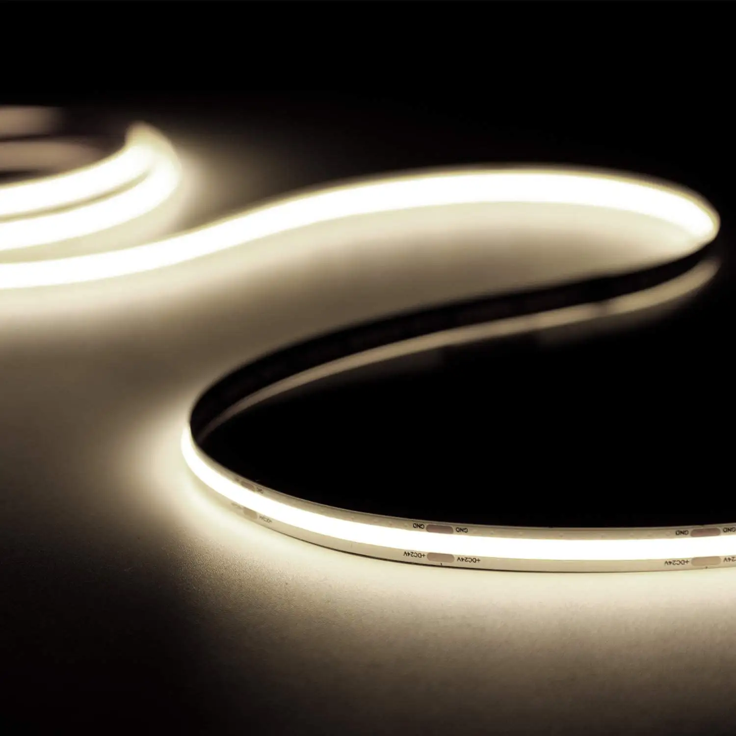 Tira flexible de luces LED para cocina o dormitorio, cinta luminosa flexible, 384 LEDs/m, COB