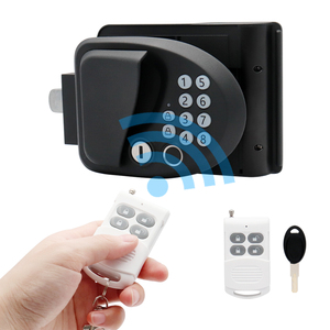 Anahtarsız akıllı RV giriş kapı kilidi kolu topuzu sürgü siyah dijital rv kapı kilidi ile kamp römorku kablosuz kontrol Metal Latc - Product Image 1