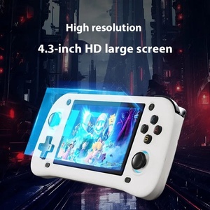 PSP หน้าจอ IPS 4.3นิ้วคอนโซลเกมอาเขตแบบใช้มือถือพร้อมการสื่อสาร Wi-Fi รีโมตคอนโทรล G28ใหม่