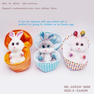 Popüler peluş tavşan paskalya yumurtaları renk ve boyut özelleştirilebilir çocuklar için fabrika peluş doldurulmuş oyuncaklar sevk. - Product Image 2