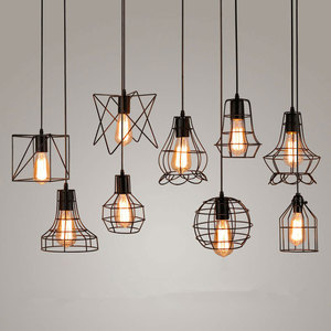 Custom Retro-<strong>style</strong> Iron Hexagonal Star Cage Lighting Fixtures Home Decoration Accessories Corridor LED <strong>Small</strong> Ceiling <strong>Lamps</strong> - Product Image 3