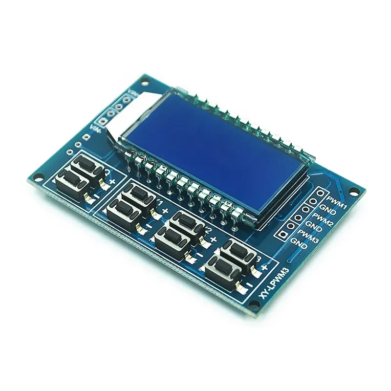 XY-LPWM3ウェイ信号発生器PWMボードモジュールパルス周波数デューティーサイクル調整可能モジュールLCDディスプレイアップグレードバージョン