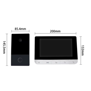 Sistema de intercomunicación de seguridad para el hogar con pantalla de 720p y 7 pulgadas con timbre de vídeo y cámara, Kit de 2 puertas con cable para Villa - Product Image 2