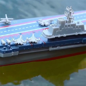 2.4G 4CHミリタリーRC航空機ボートリモートコントロールボート船スピードボート防水モデル男の子子供のためのおもちゃ