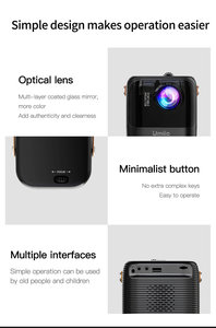 Umiio A008迷你智能投影仪4K 1080P发光二极管液晶安卓无线便携式教育投影屏 - Product Image 6