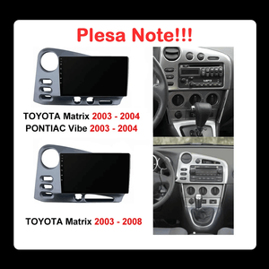รถวิทยุเครื่องเล่นวิดีโอมัลติมีเดียสําหรับ PONTIAC Vibe 2003 - 2004 สําหรับโตโยต้าเมทริกซ์ 2003 - 2008 Android GPS นําทางบลูทูธ - Product Image 2