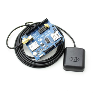 GPSシールドGPSレコード拡張ボードGPSモジュールSDスロットカード付きアンテナ付き - Product Image 1
