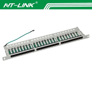 高密度0.5u 24端口UTP网络接线板
