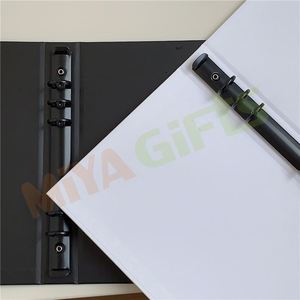 Özel renkli baskı A5 siyah bağlayıcı kağıt kalın karton kompakt 6 halka bağlayıcı planlayıcısı organizatör defteri basit kapak - Product Image 4