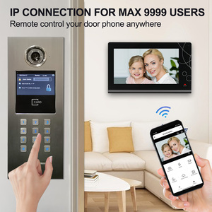 Tuya Smart <span class=keywords><strong>IP</strong></span> TCP Videoportero Sistema de intercomunicación para multi-apartamentos Construcción Material metálico Cámara de color Conectividad con cable - Product Image 4