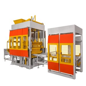 Fabricación de bloques de hormigón de control PLC Siemens totalmente automático de la máquina de ladrillos, línea de producción de ladrillos pavimentadores de fabricación de ladrillos, fabricación de bloques de hormigón - Product Image 1