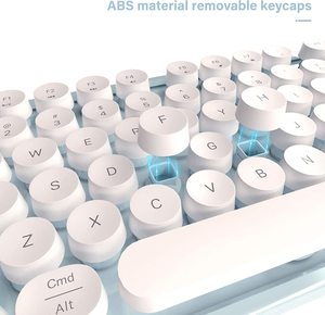 Combinaciones de ratón de teclado inalámbrico de ordenador colorido 2025, conexión sin caída de 2,4 GHz y ratón óptico