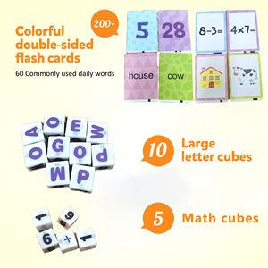 OEM recién llegado preescolar aprendizaje de idiomas juguetes educativos Letras a juego ortografía palabras cubo tarjeta bloque juguetes para niños - Product Image 3