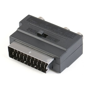 AV-Audio-und Video-SCART-Cinch-Wandler 21P Pin European Color Difference Line S-Anschluss stecker Netzteil adapter - Product Image 2