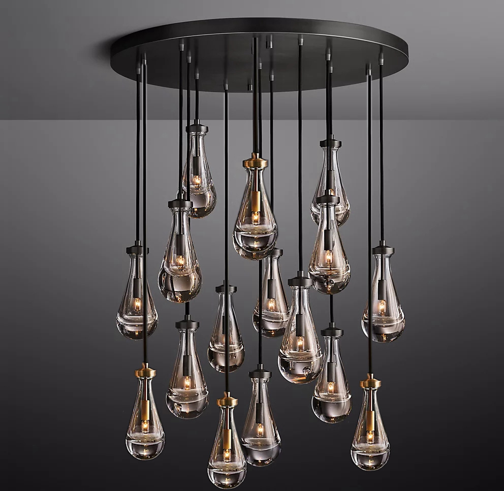 Wholesale Modern Hotel Lighting Furniture Rain Round Restoration Hardware Chandelier
