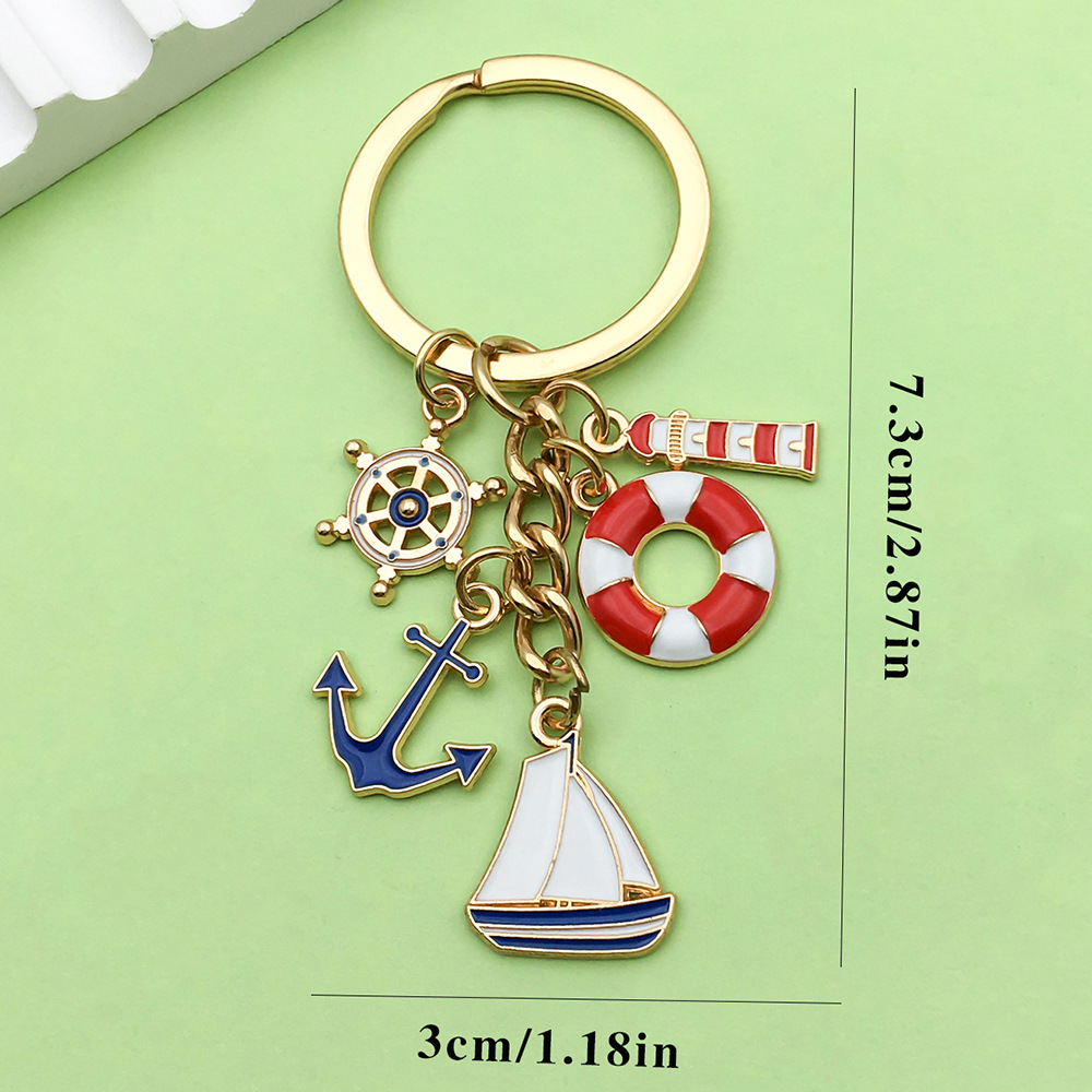 blue red navigation sail lighthouse-3x73cm-10g-er885