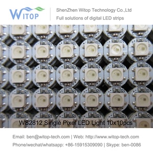 Индивидуально программируемый пиксель с радиатором 5VDC WS2812 RGB чип светодиодный на печатной плате пиксельный светильник цветной свет