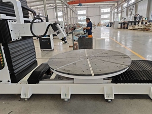 Rongchi 5 Axis CNC Router Machine Mármol Madera EPS Escultura Tallada para la fabricación de moldes con sistema de control DSP y motor PLC - Product Image 3