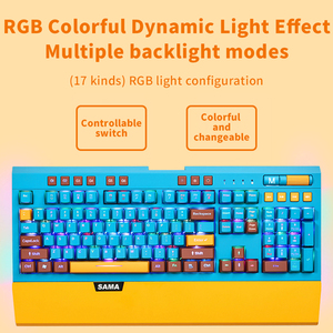 SAMA Custom Hotswap <strong>Mechanical</strong> Green Switch <strong>Keyboard</strong> <strong>Mechanical</strong> <strong>Programmable</strong> PC Desktop USB Wired Gaming <strong>Keyboard</strong> - Product Image 5