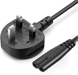 C7 güç kablo kordonu İngiltere 3 prong 3 pin güç kablosu IEC C7 ac 8 şekil ps4 için kullanılan güç kabloları - Product Image 6