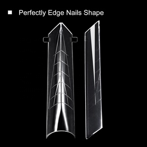 Gelsky kenar tırnak ipuçları çift formu hızlı yapı kalıp tırnak uzatma rus çift formu - Product Image 2
