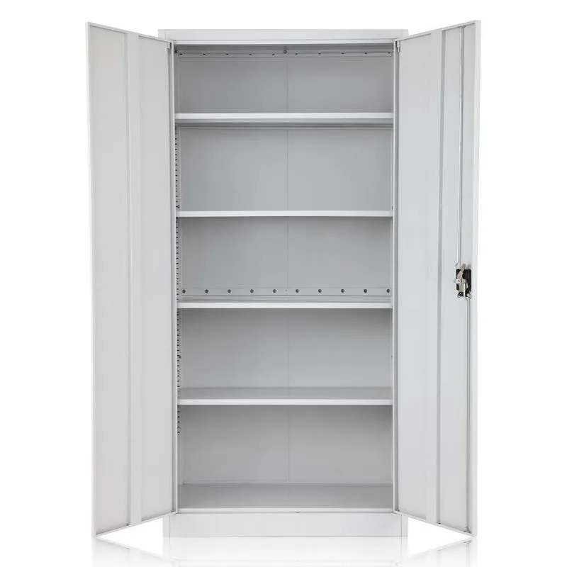 Swing doble puertas de armario de almacenamiento de acero almirah diseños de metal de 2 puertas armario de metal de dos puertas del Gabinete de archivo