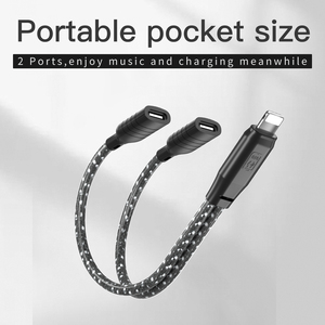 USB C 1オス2メスオーディオ充電2 1ケーブルPVCライブサウンドカードマイクスプリッター携帯電話ストリーミングストック用 - Product Image 5