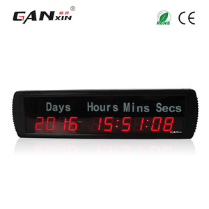 Ganxin 1,8 '', 10 цифр, пульт дистанционного управления, светодиодные цифровые часы, минуты, секунды, отсчет времени, таймер обратного отсчета времени 9999 дней