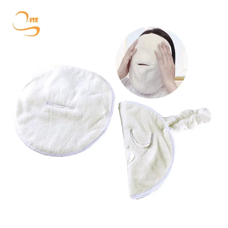 Nieuwe Aankomst Pluizige Zachte Doek Gezicht Stoomboot Handdoek Hydraterende Groothandel Herbruikbare Facial Schoonheid Masker Voor Vrouwen Meisjes