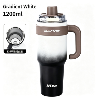 Acier inoxydable-dégradé blanc