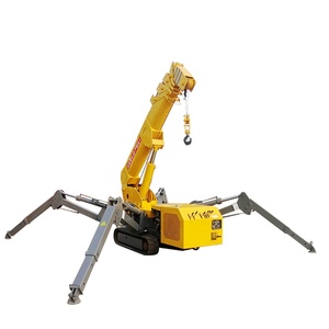 1.2t חדש מיני טלסקופי מנוף הרמת זחל 1.2ton עכביש זחל ציוד הרמת מנוף מיקרו מנוף למכירה