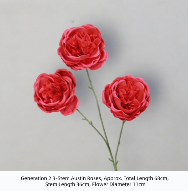 3-Stem Austin Roses