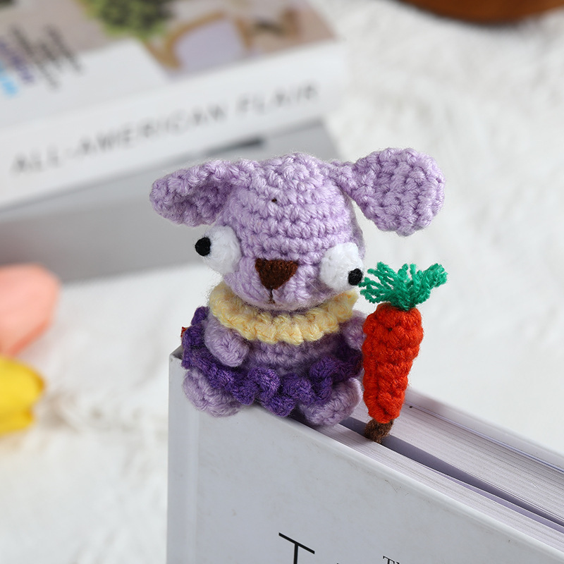 Purple rabbit bookmark