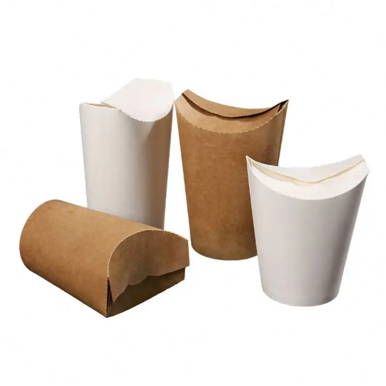 FTS ถ้วยกระดาษแบบใช้แล้วทิ้ง,ถ้วยกระดาษทำจากบาร์บีคิวเฟรนช์ฟรายส์กันน้ำและน้ำมันใช้งานง่าย