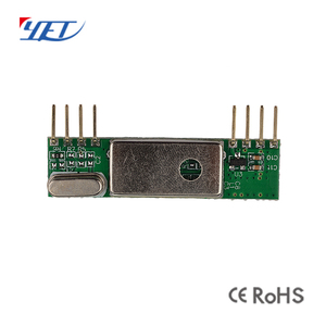 Hersteller Super hetero dyne No-Decodierung 433MHz 3,3-5V Pin <span class=keywords><strong>RF</strong></span> Wireless Transmitter Empfänger modul Alarmsystem YET210