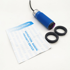 Sensor de interruptor fotoeléctrico tipo difusor M30 NPN NO, sensor de Fotocélula de luz de 3 cables de 2, 1, 2